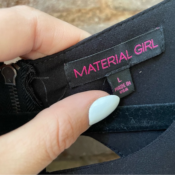 Material Girl Jumpsuit -Pant Romper - Size Large - Picture 3 of 4